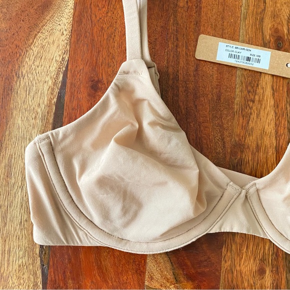 NEW Skims Fits Everybody Unlined Underwire Bra in Clay - 32B - Picture 8 of 15